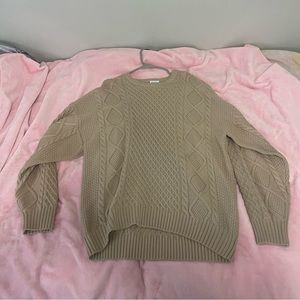Aritzia Sunday Best Peggy Sweater Size Medium Color Gold Camel NWOT